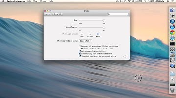 Move the Dock into a Different Screen Position in Mac OS X