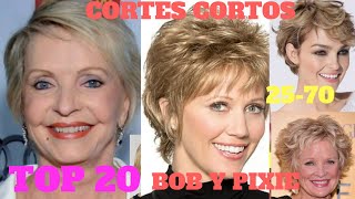 CORTES DE PELO 2020 TOPS 20 BOB Y PIXIE LOS MAS POPULARES 25-70,,CORTES DE CABELLO MUJER 2020