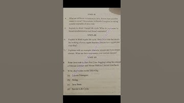 Java programming 2022 kuk question papers Mca part 3