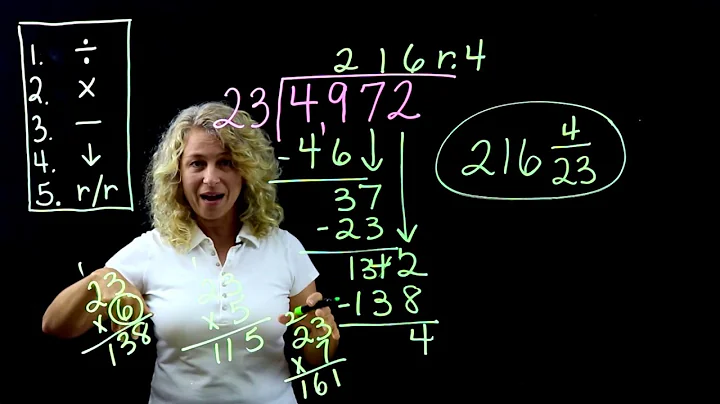 Long Division with 2 Digit Divisor  5.NBT.B.6