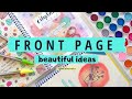 FRONT PAGE DESIGN FOR  PROJECT 💖 CREATIVE JOURNAL IDEAS ✨ NOTEBOOK FRONT PAGE DECORATION IDEAS