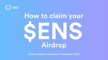 How to claim your $ENS airdrop