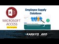 Microsoft access employee supply database free template download link below