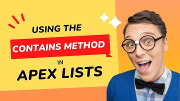 Using the Contains Method in Apex Lists || list.contains in apex