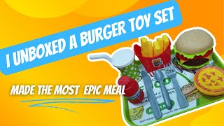 I Unboxed a Giant Burger Toy Set and Made the Most Epic Meal Ever! ?