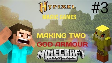 how to make god armour in magic games hypixel like server for Minecraft pocket edition #hypixel