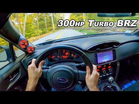 Why Your BRZ Needs a Turbo - 300hp 2016 Subaru BRZ Series HyperBlue POV Drive (Binaural Audio)