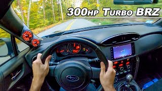 Why Your BRZ Needs a Turbo - 300hp 2016 Subaru BRZ Series HyperBlue POV Drive (Binaural Audio)