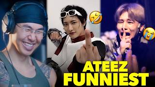 Athlete Reacts | ATEEZ makes things 1000x FUNNIER