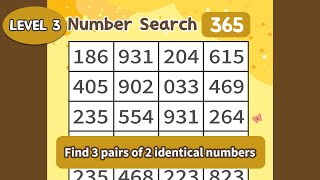 Number Pairs for a Sharp Memory  3-365