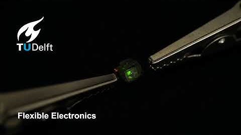 Turning on the Micro-LED integrated into a self-folding box, TUDelft, Prof. Amir A. Zadpoor