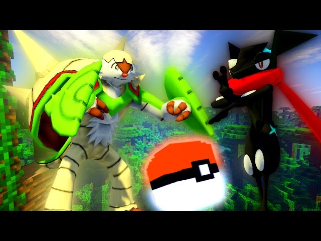 NAGANADEL SHINY vs KARTANA SHINY - ILHA LUCKY PIXELMON MINECRAFT