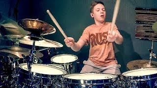 FREEWILL - RUSH (11 year old drummer) chords