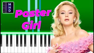 Zara Larsson - Poster Girl (Piano Tutorial Easy)