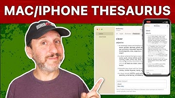 Using the Built-in Thesaurus on Your Mac, iPhone or iPad