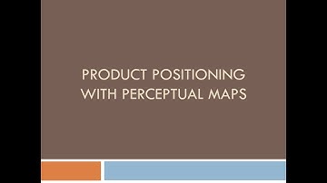 Perceptual mapping