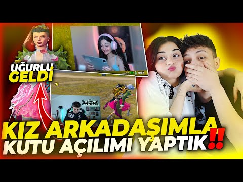 KIZ ARKADAŞIMLA BERABER KUTU AÇTIK!! UĞURLU GELDİ!! PUBG MOBILE