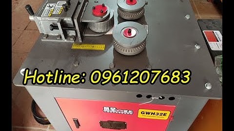 Máy Uốn Đai Cọc Nhồi Bê Tông Phi 32,Máy uốn vòng GWH32,máy uốn lốc cọc nhồi bê tông giá rẻ.