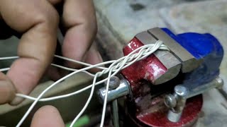Twisted silver ring making ! How to make a twisted ring 