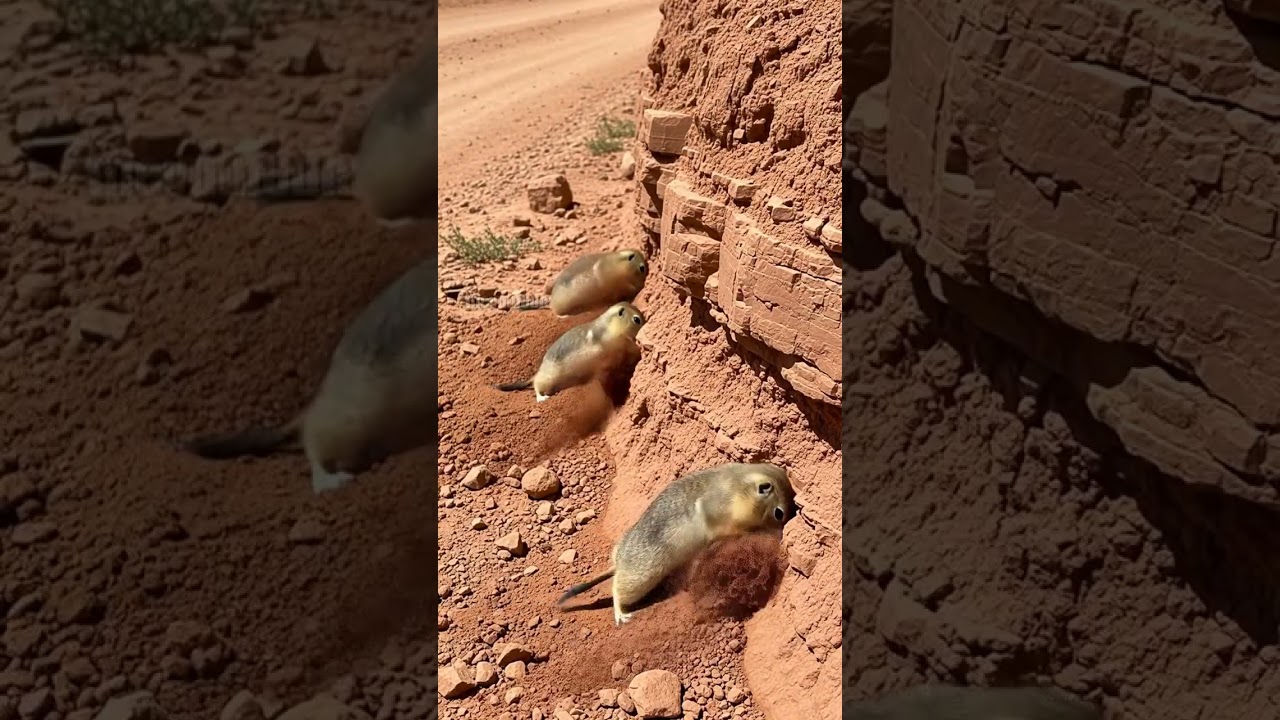 Gophers Help Ambulance Get Through A Landslide! #animals #rescue #wildlife