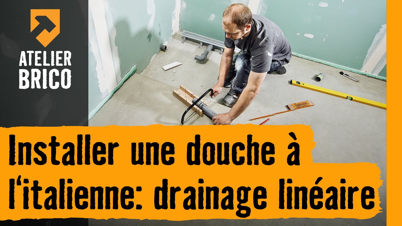 Atelier brico HORNBACH Monter une douche à l'italienne drainage