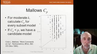 Famous Lecture45 (Data2Decision) Best Subset Regression Profile