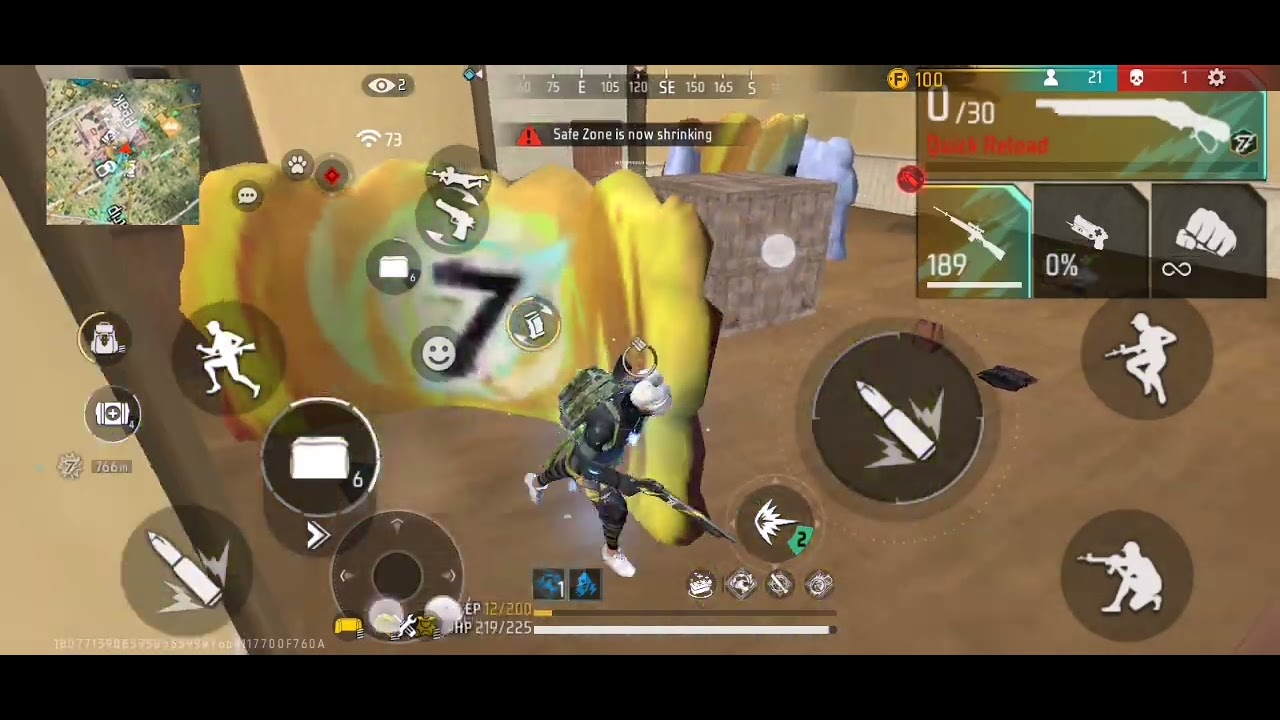 how to handle 1v4 situation in free fire max #freefire #viralvideo # ...