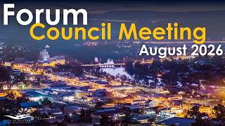 Council Forum Meeting - 12 August 2026