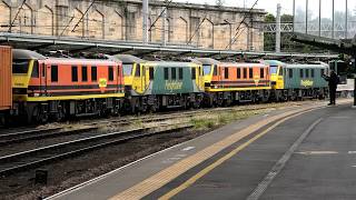 Loco Hauled around Cumbria: Blue Peter plus FOUR Class 90s on an Intermodal. 03 04 06 June 26
