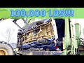 Crushing cars in the HOT sun & COLD snow!?! 100,000 LBS of scrap metal!!!