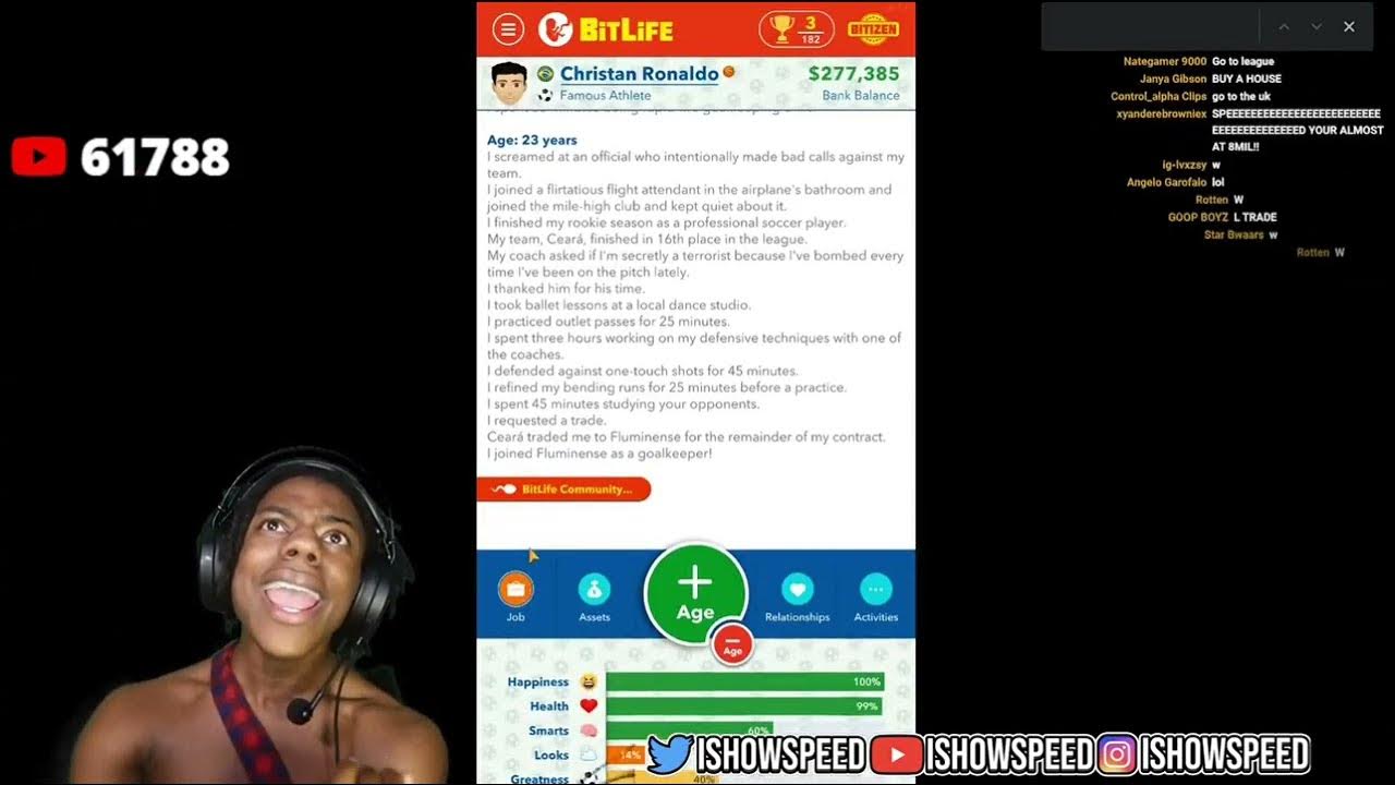 Speed switches soccer team on Bitlife💀 YouTube