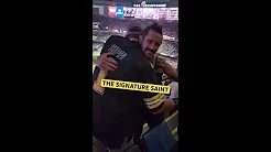Sippi meeting The Signature Saint at the New Orleans Saints game thumbnail