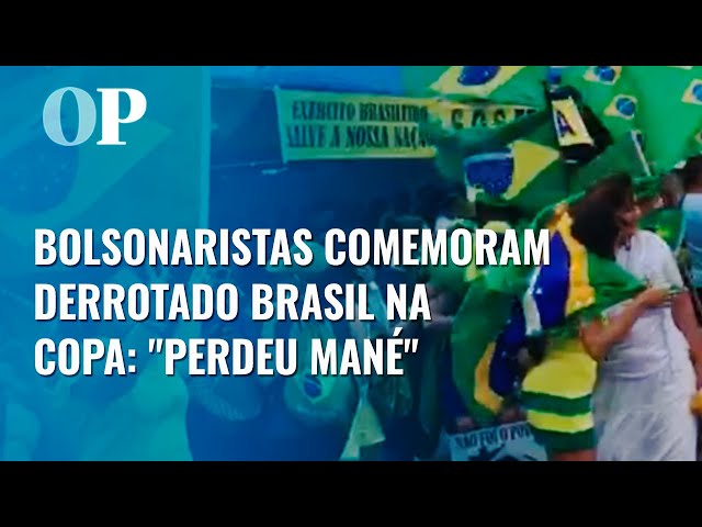 Grupos bolsonaristas comemoram a eliminação do Brasil na Copa com