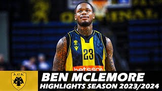 Ben McLEMORE • Highlights Season 2023/2024 • AEK Athens