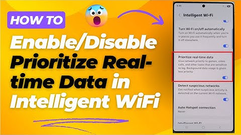 📶 How to Enable/Disable Prioritize Real-time Data in Intelligent WiFi on Galaxy S25/S25+/Ultra