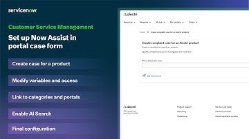 Set up Now Assist in portal case form
