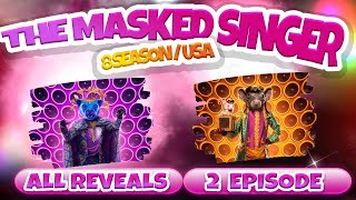 ALL REVEALS! THE MASKED SINGER USA! SEASON 8, EP.2