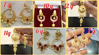 Latest D Chandbali Earrings Designs With Weight And Price D Earrings Designs