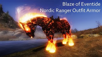 Skyrim Nordic Ranger Outfit Armor, Blaze of Eventide