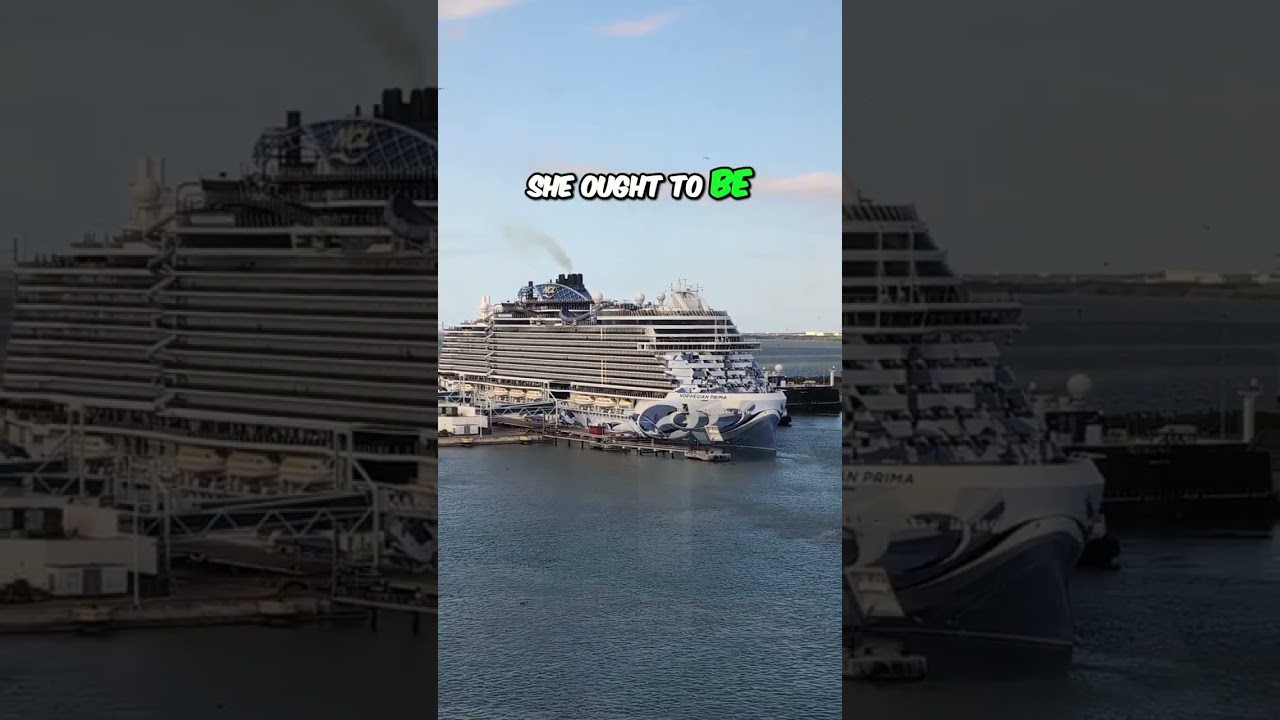 Norwegian Prima & MSC Seashore Depart Port Canaveral! #shorts
