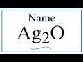 Naming and Properties of Ag2O