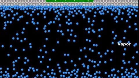 A Molecular Simulation of Evaporation and Condensation