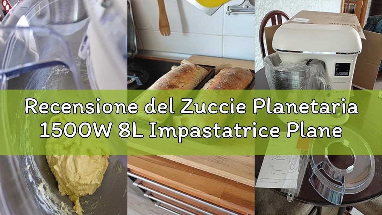 Recensione del Zuccie Planetaria 1500W 8L Impastatrice Planetaria Robot da Cucina 6 Velocità Ferment