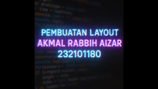 Running Pembuatan Layout Pemrograman Mobile 1