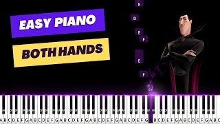 KRAKEN THEME | HOTEL TRANSYLVANIA 3 | EASY PIANO | BOTH HANDS | PIANO TUTORIAL