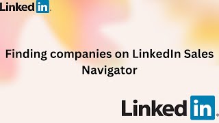 Find companies using specific technology, Annual revenue & growth rate  on LinkedIn Sales Navigator