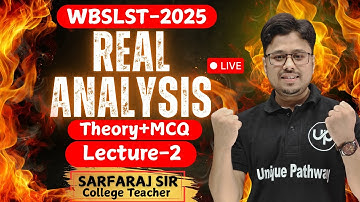 WBSLST-2025//Real Analysis lecture 2// Best MCQ +Theory//Mathematics//Sarfaraj Sir#slst_preparation