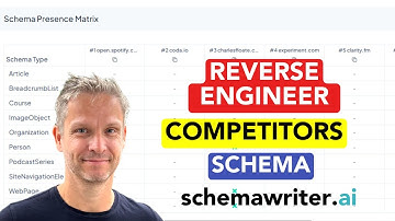 Reverse engineer your competitors schema with the schema matrix in https://schemawriter