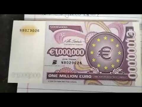 one million euro with certificate