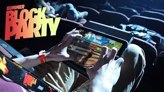 Winning a game of Fortnite Mobile at the Summer Block Party! (Day 1)